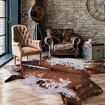 無地ホワイト牛革ラグ 縦270cm横223cm Cowhide Rug Rhodes White Cowhide Rug , Natural Suede Leather | eCowhides